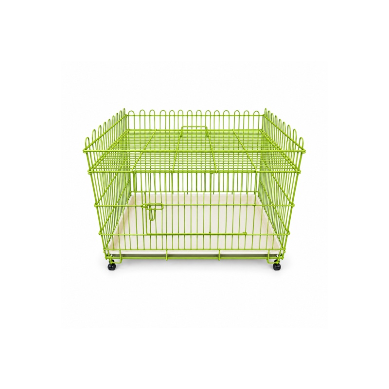 Open-Top Pet Enclosure on Wheels