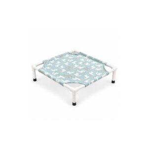 Elevated Pet Bed with Alpaca Print