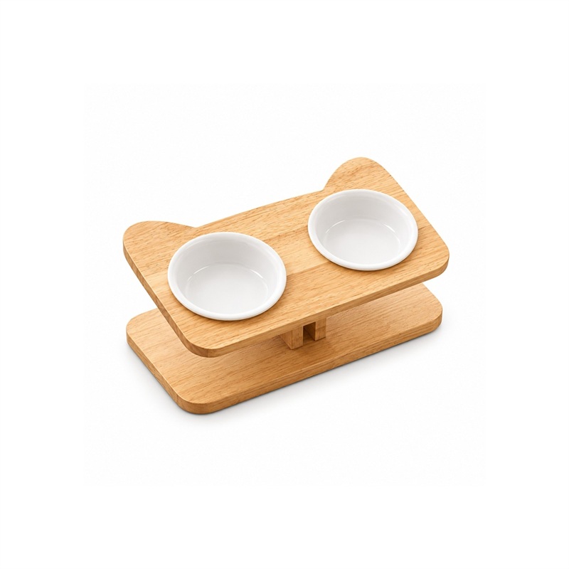 Adjustable Double-Bowl Pet Feeder