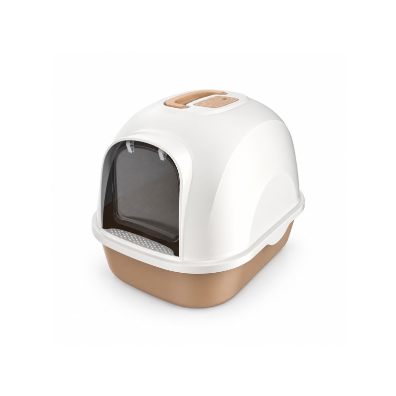 Enclosed Cat Litter Box with Front Door