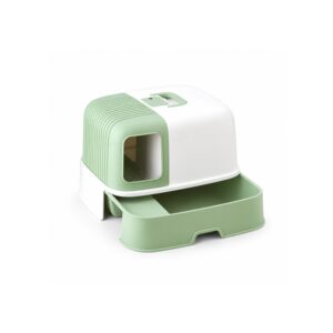 Enclosed Cat Litter Box with Pull-Out Tray